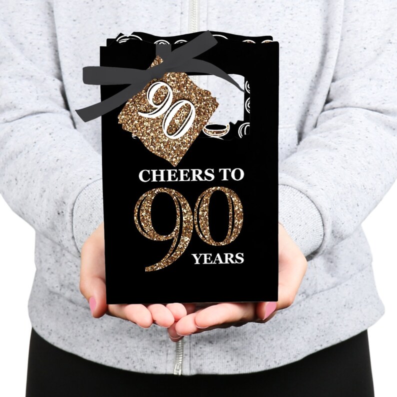 Adult 90th Birthday Gold Birthday Party Favor Boxes Set Etsy Adult 90th birthday gold birthday party favor boxes set etsy