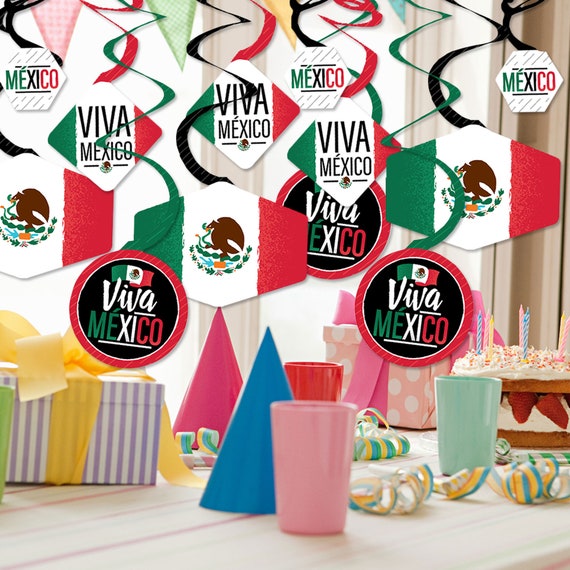 Viva Mexico - Set Di 4 Federe Per Cuscini 45x45 Cm - Giorno Dell'Indipendenza Messicana