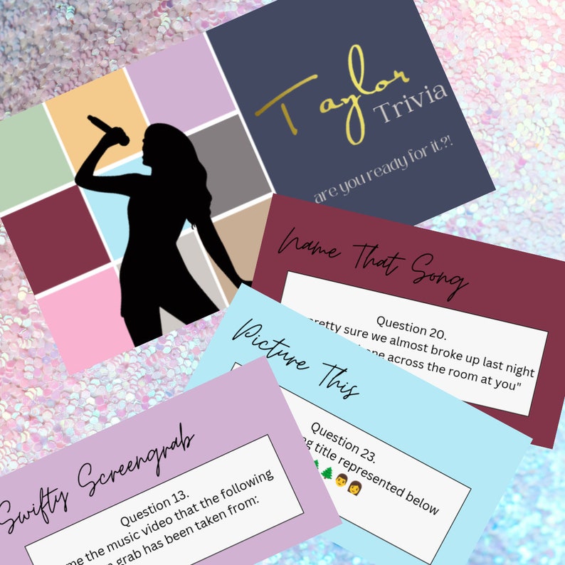 Swifty Trivia Taylor Swift Trivia Pub Quiz Game Downloadable - Etsy