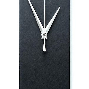 Contemporary Minimalist Black Rectangle Wall Clock | Modern Home Decor