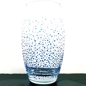 Hand Painted Hiball Glass Tumbler 'The Dot'