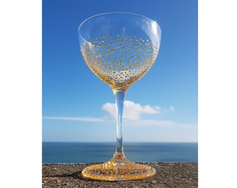 Geschilderd Martini Cocktailglas 'Citrus'