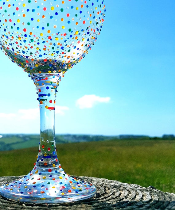 Hand painted gin glasses discount