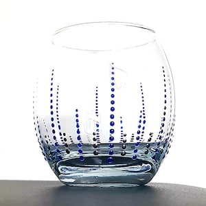 Hand Painted Glass Tumbler &#39;The Crown&#39;
