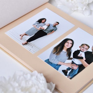 personalized wood photo album / family album / wedding album/ baby album / engraved / Photo Guest Book / Photo album image 4