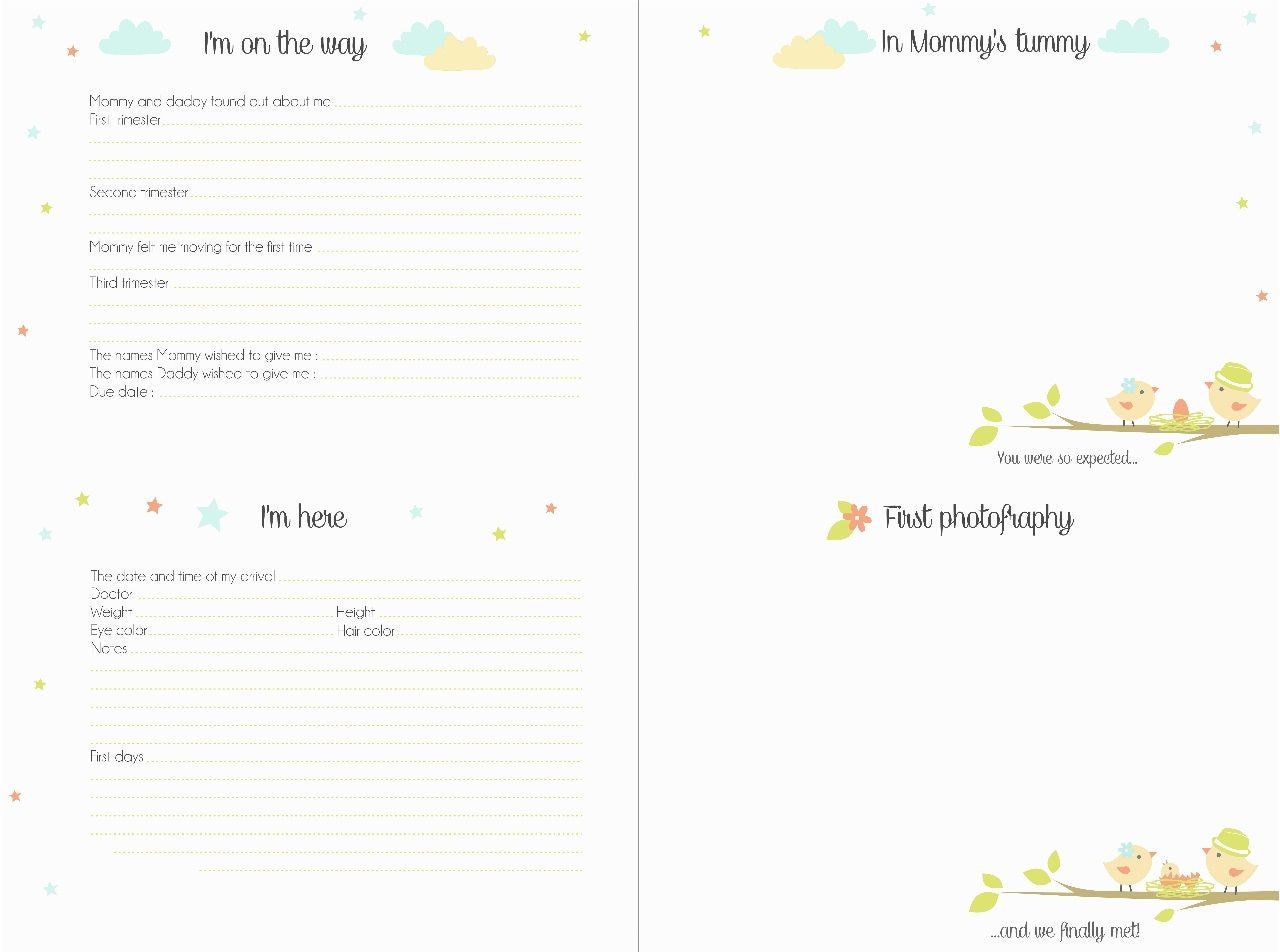 Modern Wood Baby Book Memory Journal Baby Shower Gift for Boy Etsy