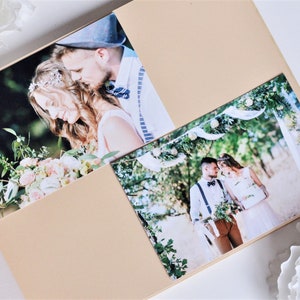 personalized wood photo album / family album / wedding album/ baby album / engraved / Photo Guest Book / Photo album image 3