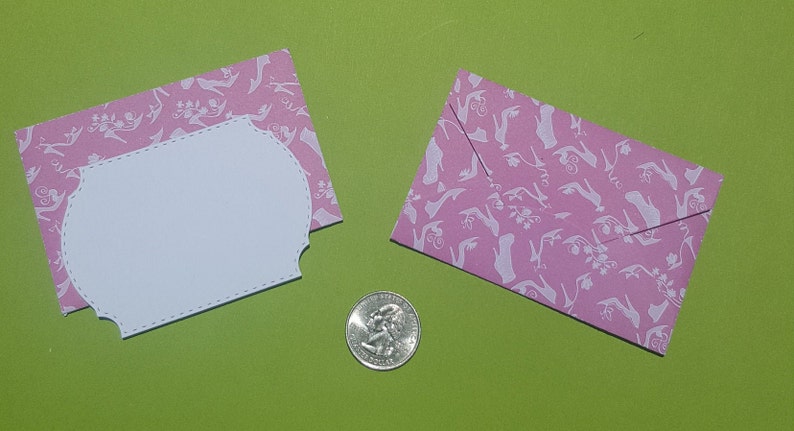 gift card envelopes, advice card envelopes, wedding favors, party favors, small envelopes Mini Envelopes and Mini Note Card Sets
