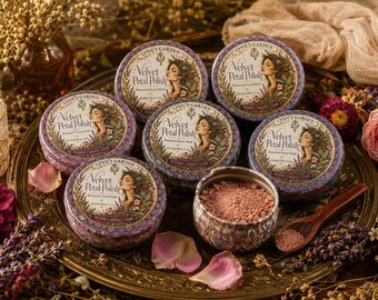 Velvet Petal Polish Botanical Facial Mask | Pink Clay Herbal Skin Care (Dry Powder)