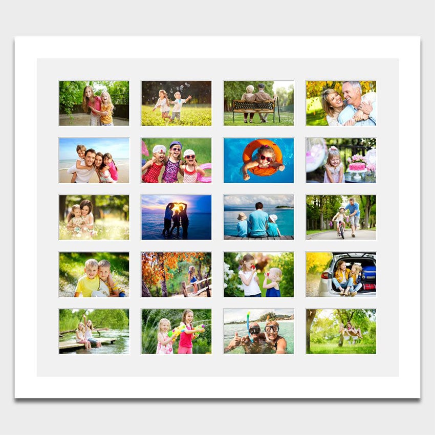 Large Multi-photo Picture Collage Frame | Holds 20 6