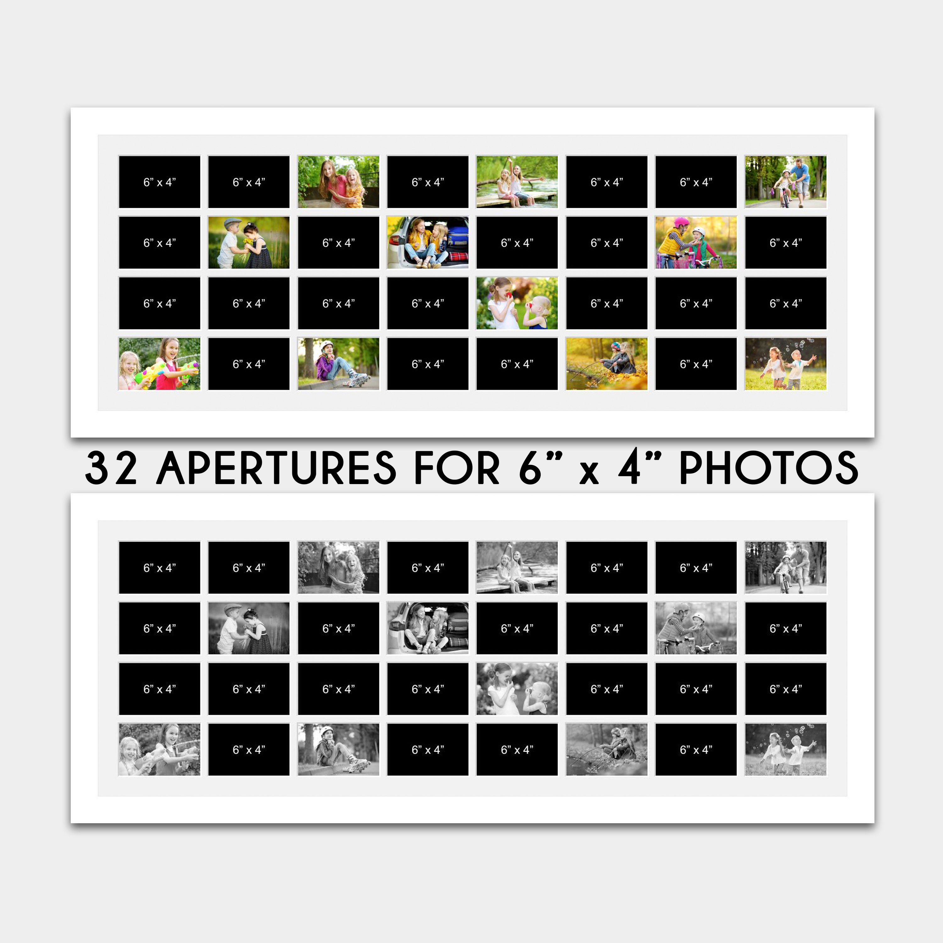 Large Multi Photo Frame | 32 Apertures for 6\, image size:3000x3000