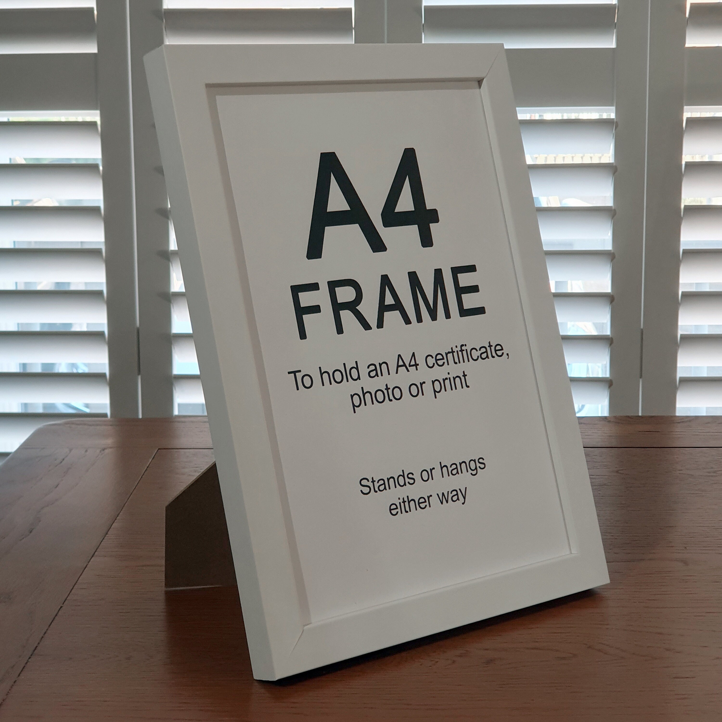 A4 White Picture Frame for Certificates Photos or Prints Etsy UK