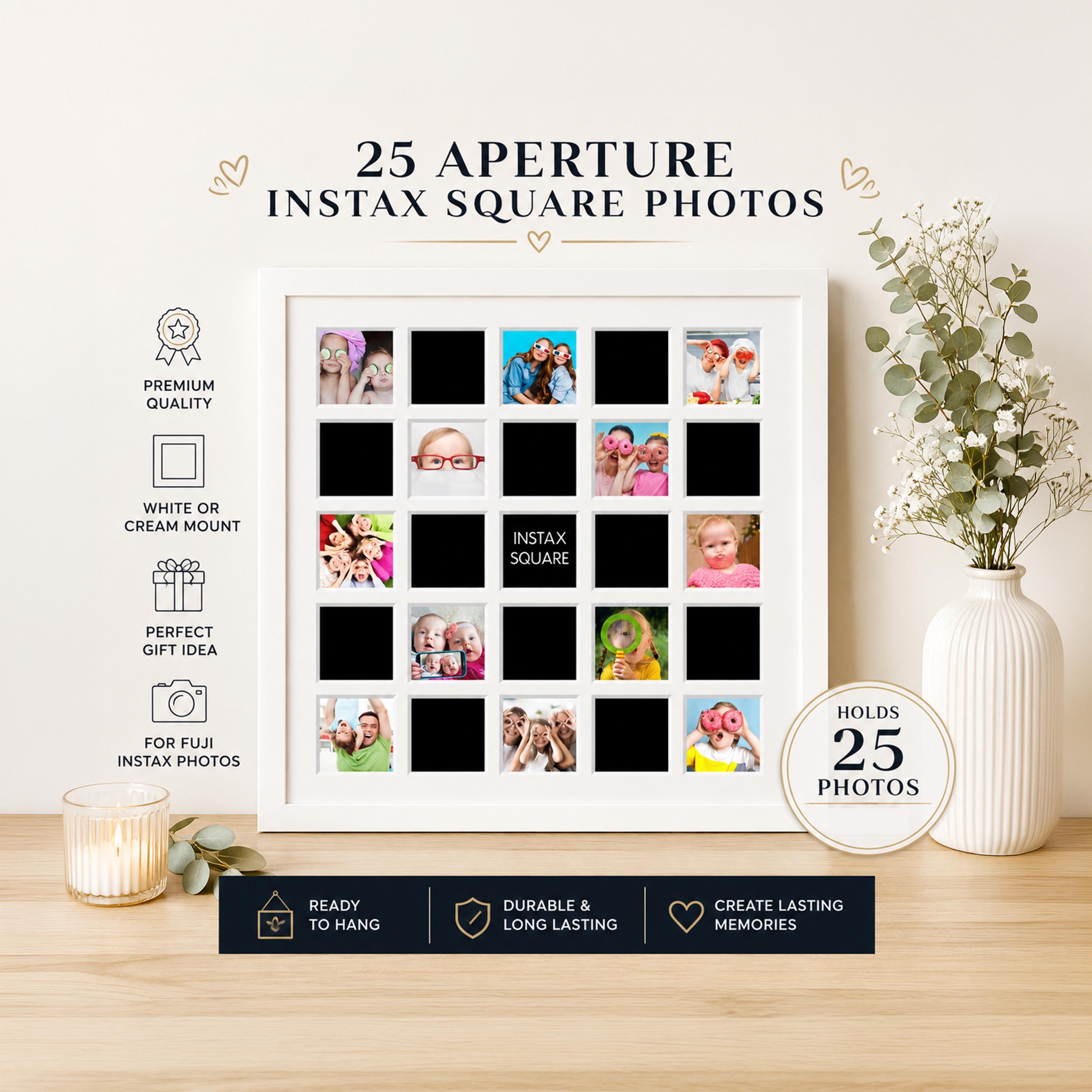 WHITE ALBUM2 フォトフレーム（2013） Instax Square Photo Frame | 25-aperture White Collage Frame - Etsy