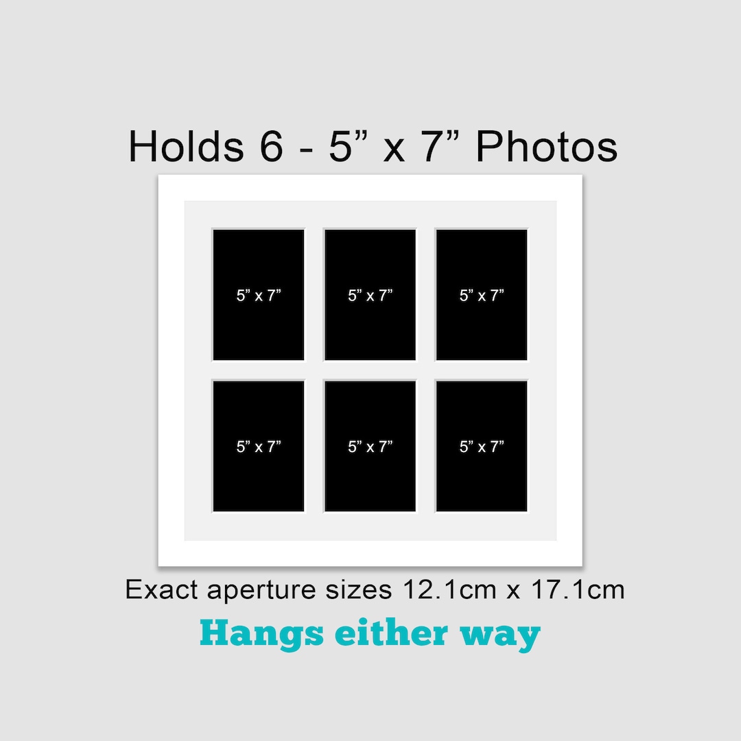 Multi Photo Picture Frame | Holds 6 5