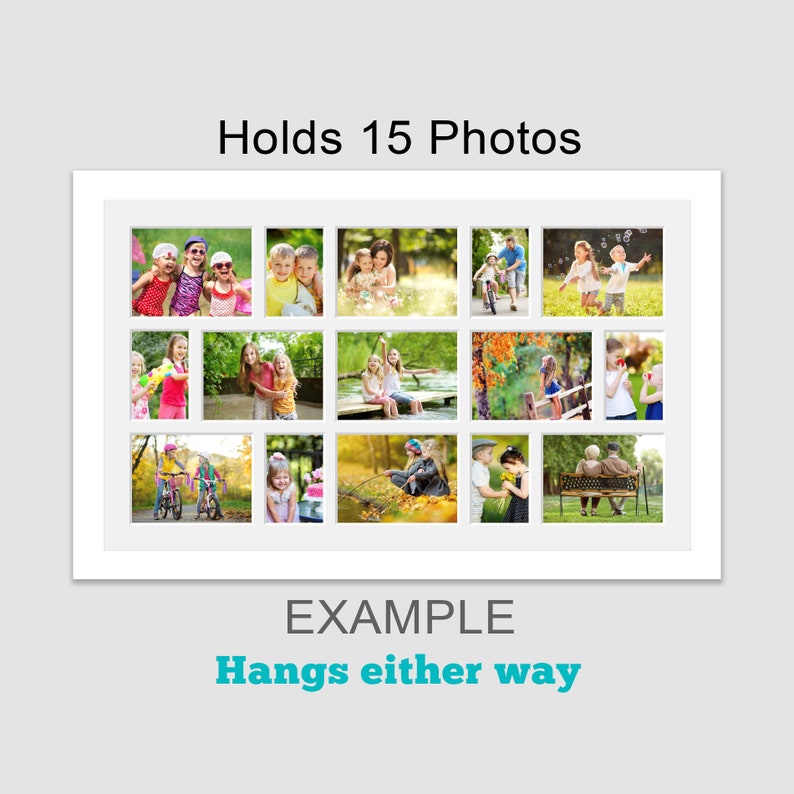 Extra Large Multi Photo Picture Frame Holds 9 Etsy UK