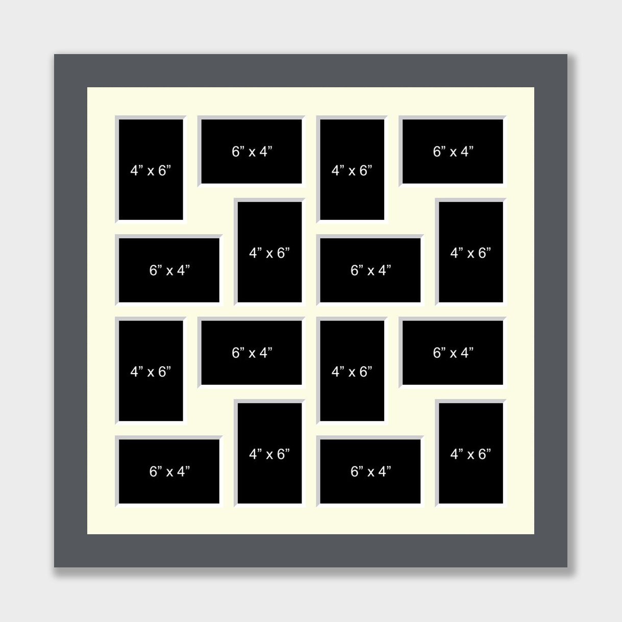 Large Multi Photo Picture Frame | Holds 16 6