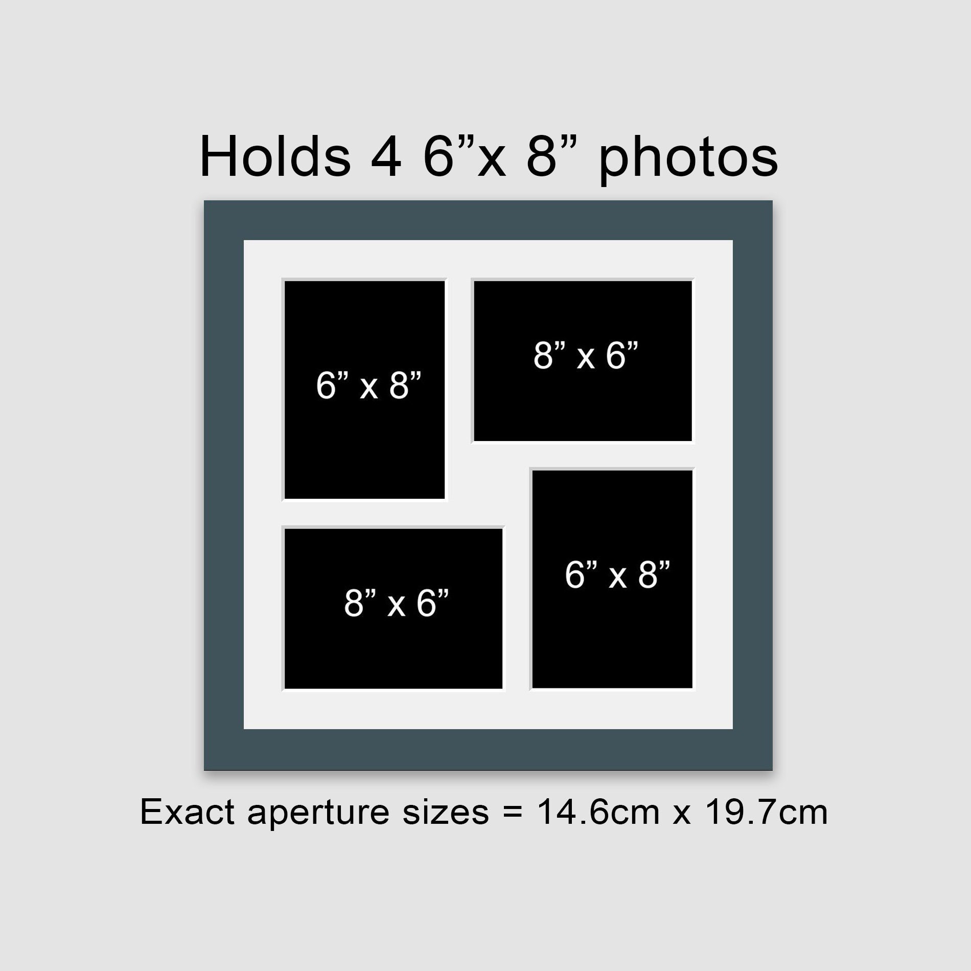 8 X 6 Multi Photo Frame Holds 4 6x8 Etsy UK