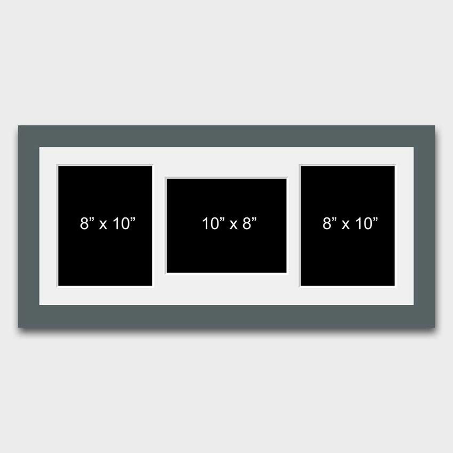 Multi Photo Picture Frame Holds 3 8x10 Photos in a 29mm Dark Etsy Denmark