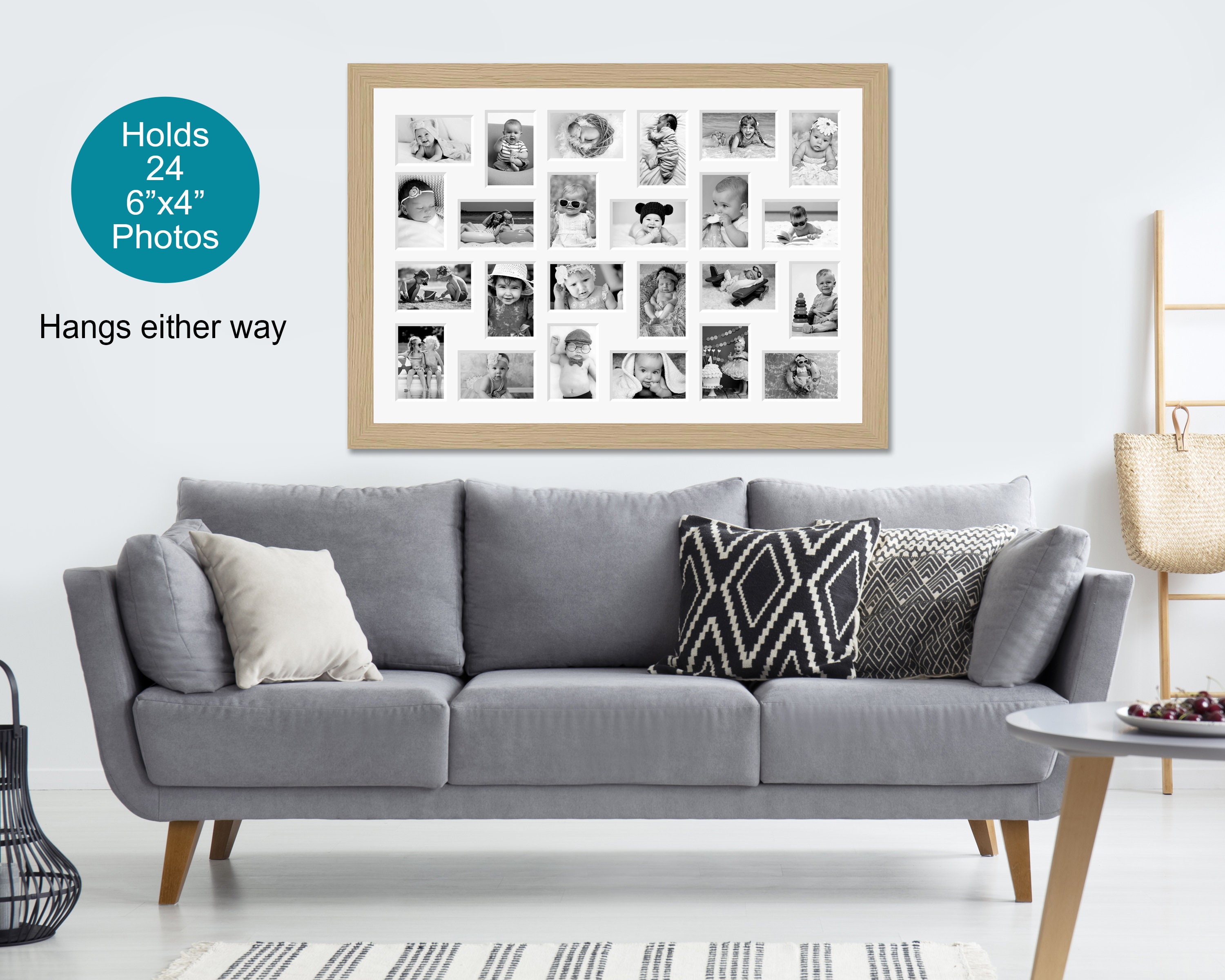 Multi-photo Picture Collage Frame | Holds 24 6