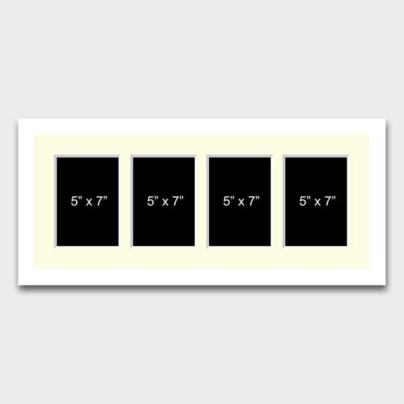 Multi Photo Picture Frame | 4 Apertures 7x5 Photos in a 22mm White