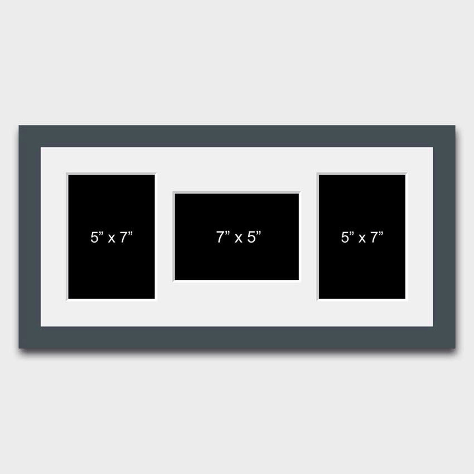 Multi Photo Picture Frame Holds 3 5x7 Mixed Etsy