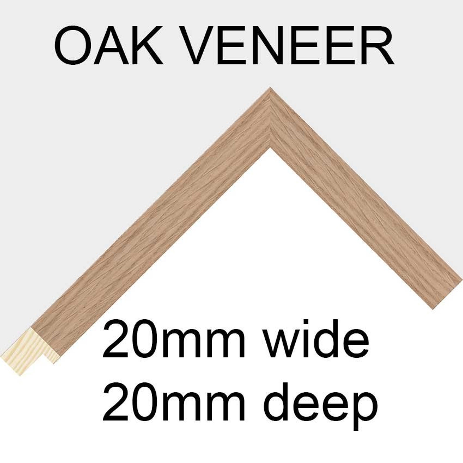 A4 Picture Frame to Hold 3 Photos in an Oak Veneer Wooden Etsy UK