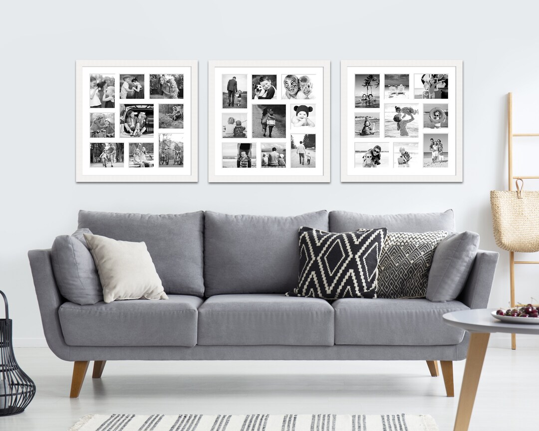 Gallery Wall Frames | Set of 3 Multi-photo Frames | Collage Frames in ...