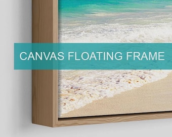 Oak Veneer Canvas Floating Frame | 30mm Deep Tray Frame