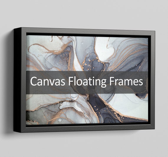 Preparing Large Canvas for Framing - Wood Canvas Floater Frame- American  Frame 