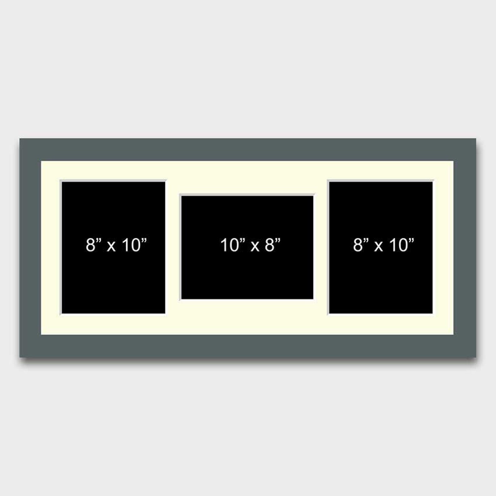 Multi Photo Picture Frame Holds 3 8x10 Photos in a 29mm Dark Etsy UK