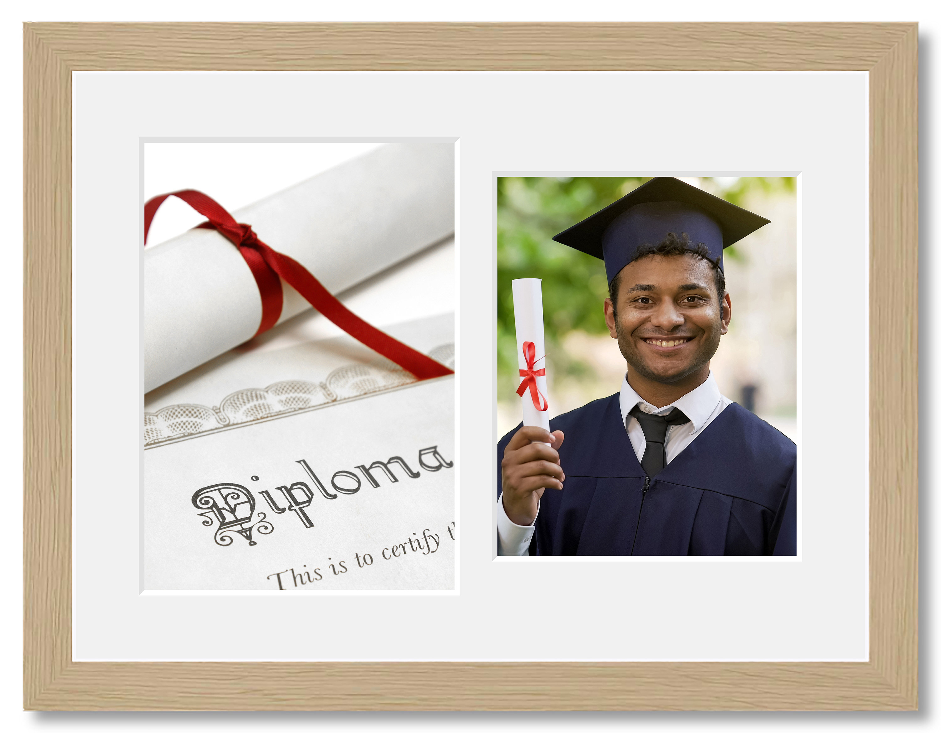 Buy Graduation Certificate and Photo Frame - 2 Apertures for A4