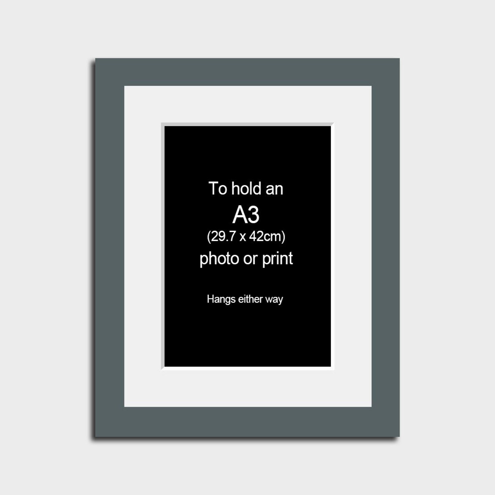 Picture Frame With a Mount to Hold an A3 Print or Photo 29mm Etsy