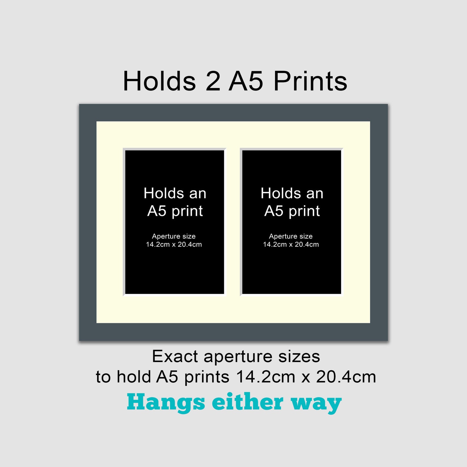 Multi Photo Picture Frame Holds 2 A5 Prints or Photos in a Etsy Australia