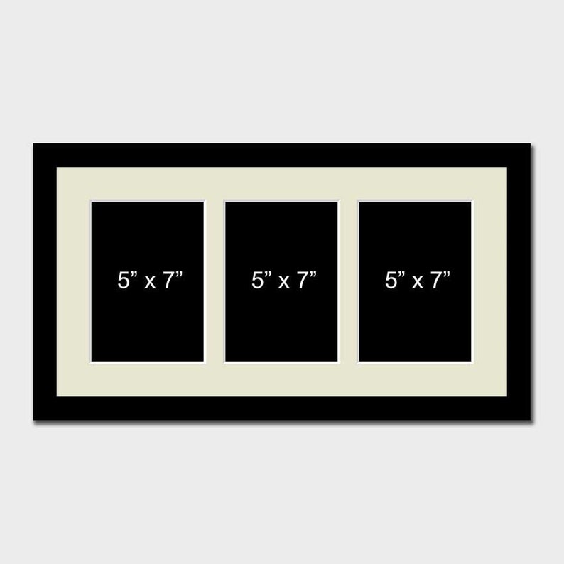 Multi Photo Picture Frame Holds 3 5x7 Photos in Etsy UK