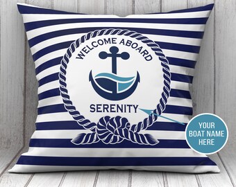 custom boat pillows