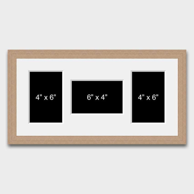 Multi Photo Picture Frame Holds 3 6 X 4 Mixed Etsy UK