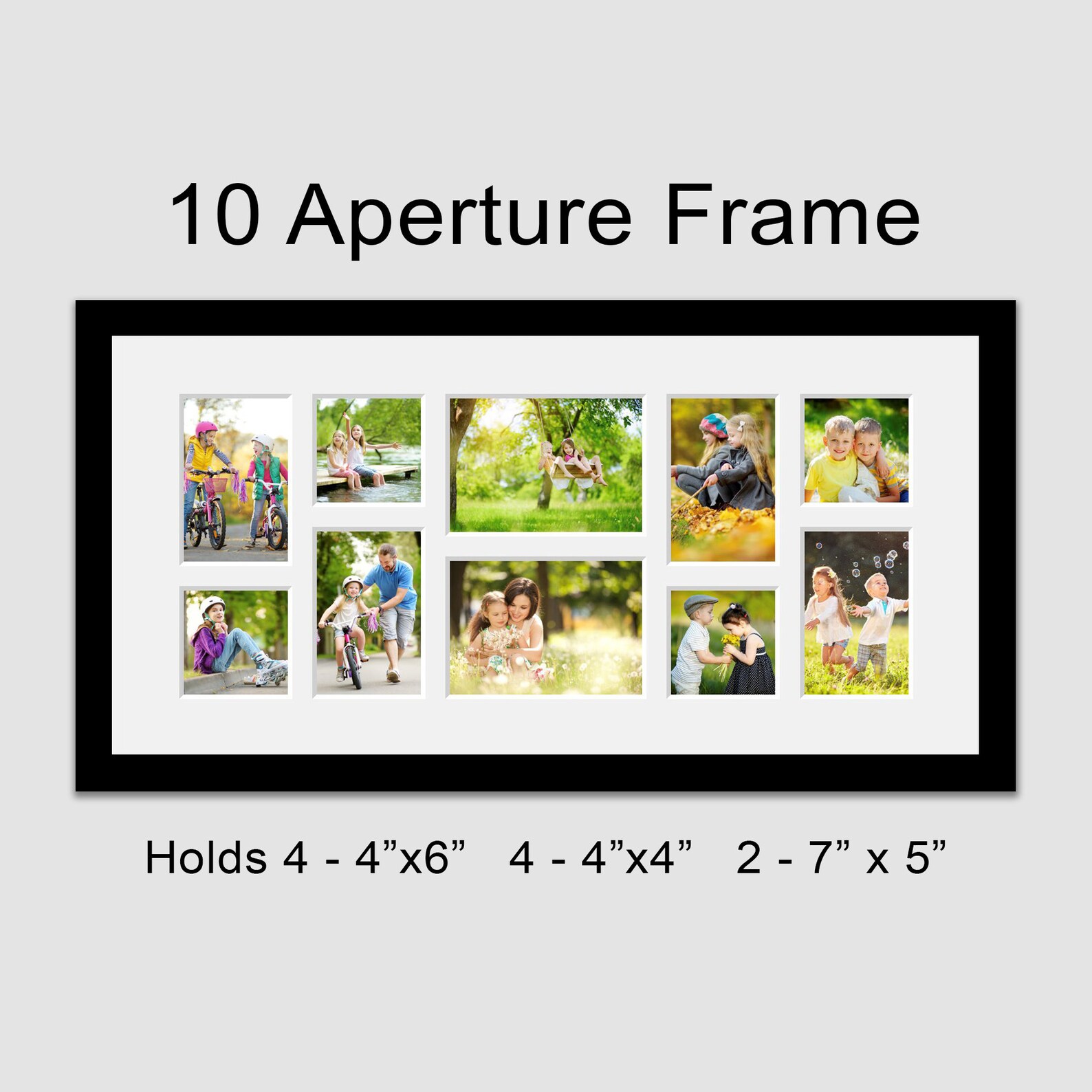 Large Multi Photo Picture Frame Holds 10 Photos in a Black Etsy UK