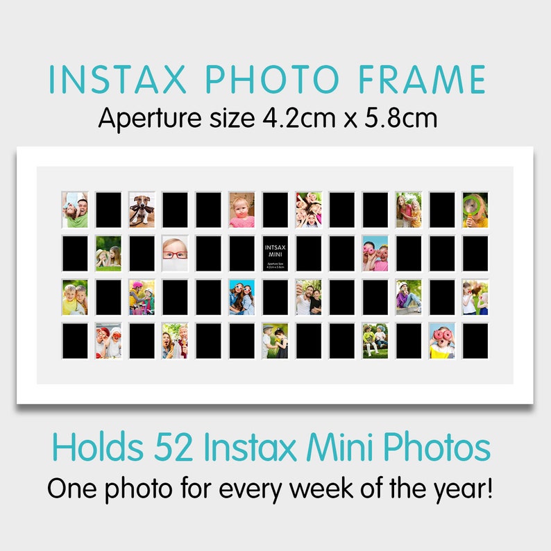 Instax Multi Photo Frames 52 Apertures for Instax Mini Etsy UK