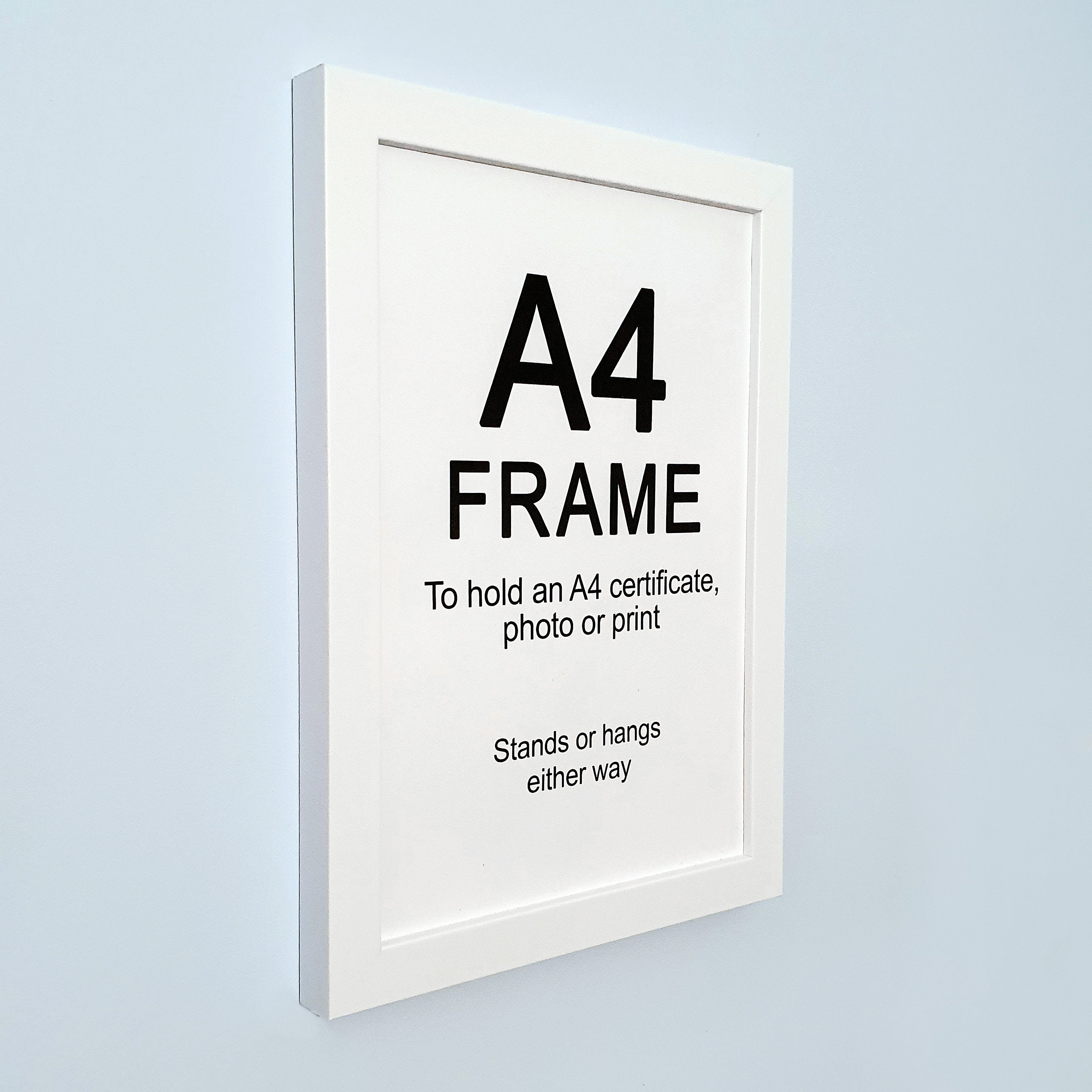 A4 White Picture Frame for Certificates Photos or Prints Etsy UK