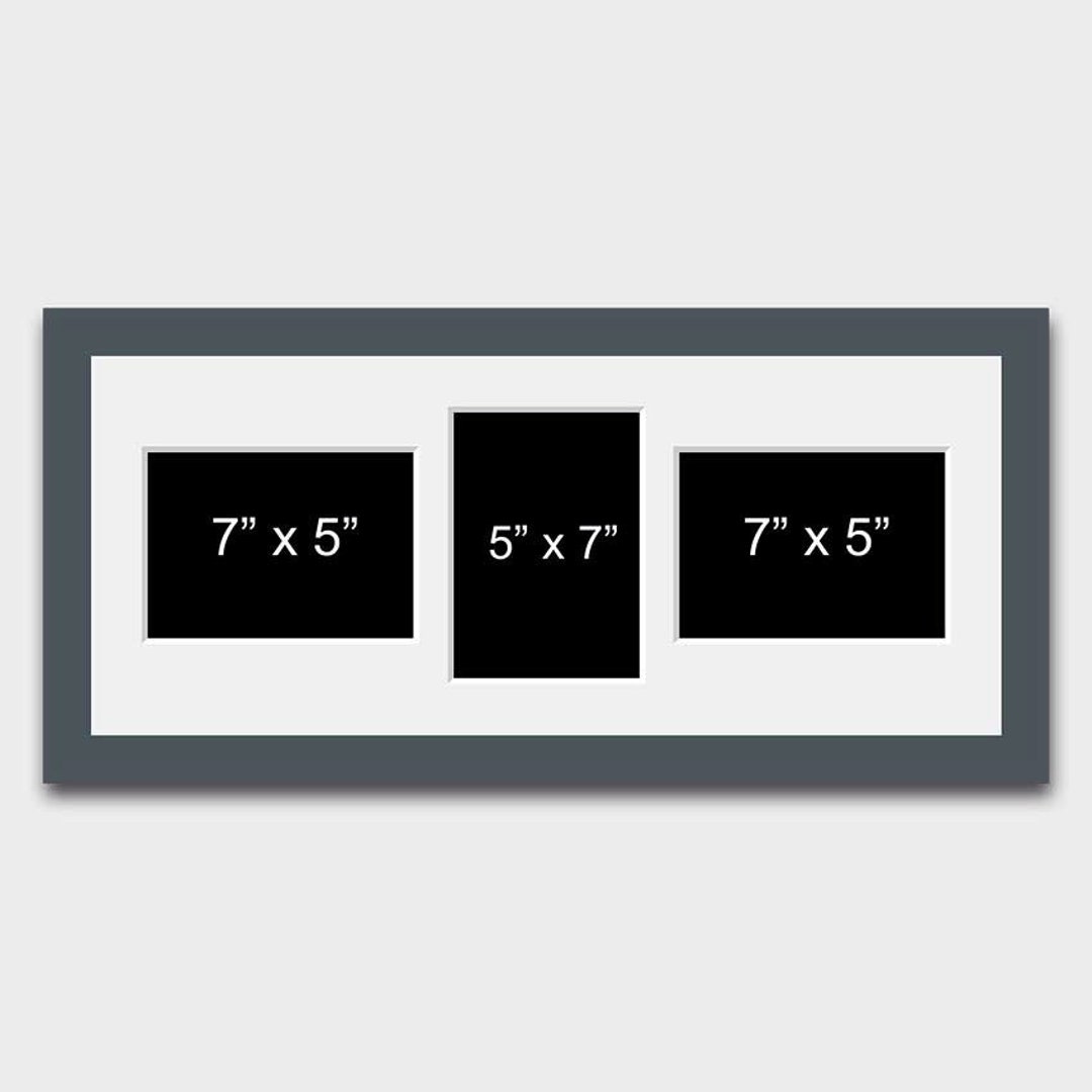 Multi Photo Picture Frame Holds 3 5x7 Mixed Etsy UK