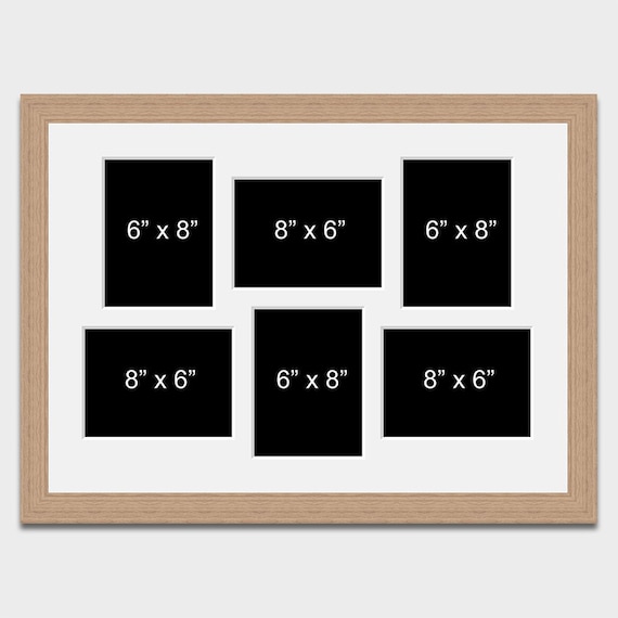 Multi Photo Picture Frame | Holds 6 8