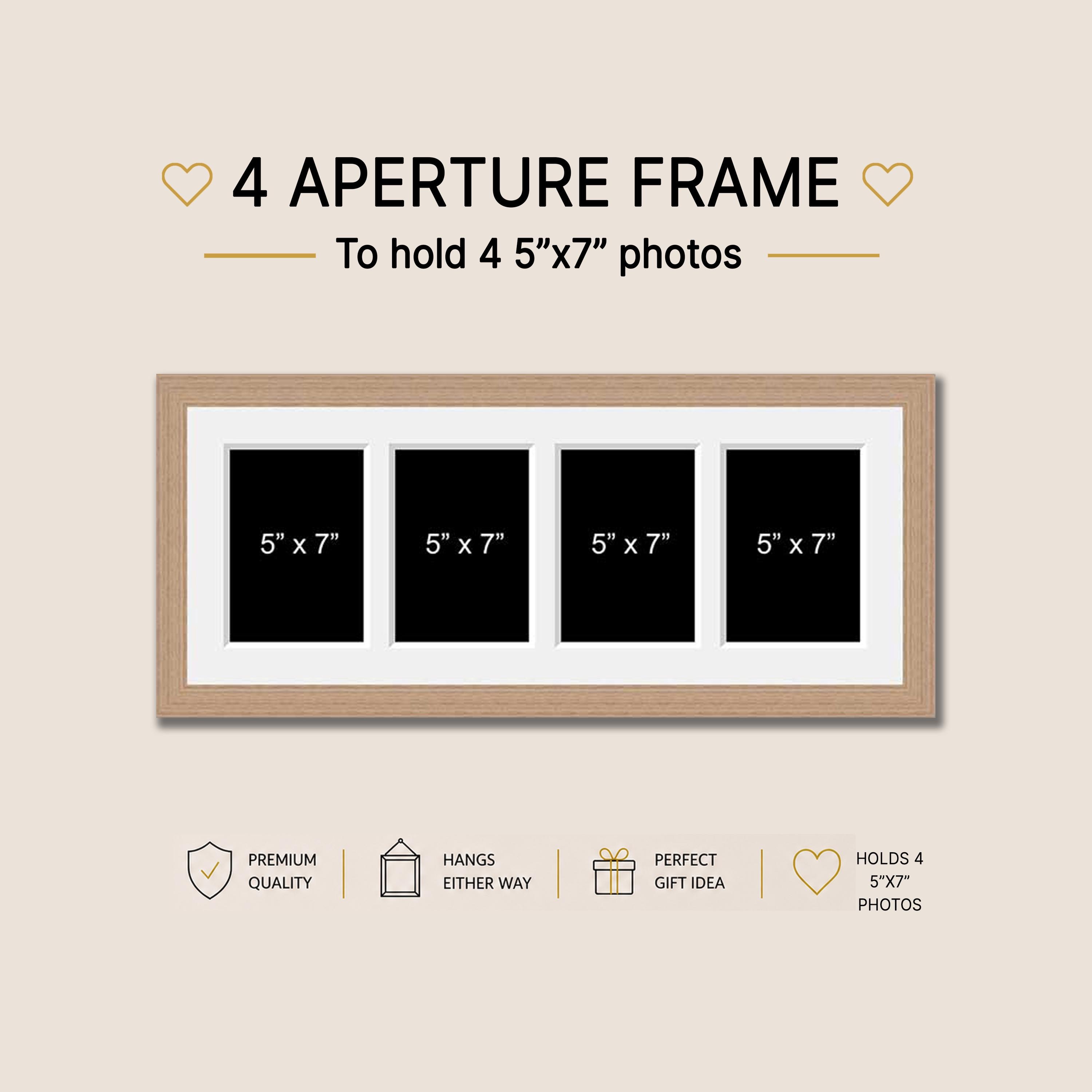 Multi Photo Picture Frame | Holds 4 7