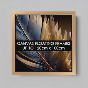 Gold Canvas Floating Frame | 32mm Deep Tray Frame