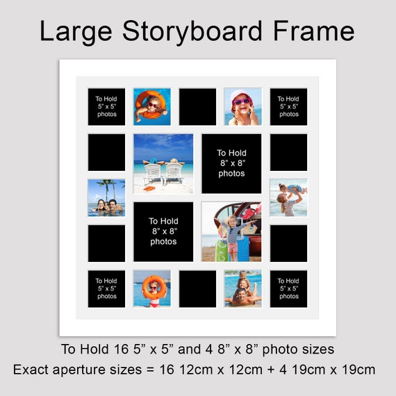 Extra Large Multi Photo Picture Frame Holds 16 - Etsy UK