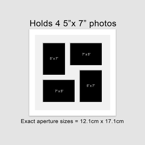 Multi Aperture Photo Frame. Holds Six 5x7 Photos. Etsy