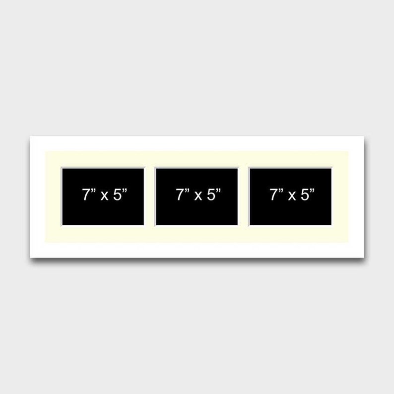 Multi Photo Picture Frame Holds 3 7 X 5 Photos Etsy UK