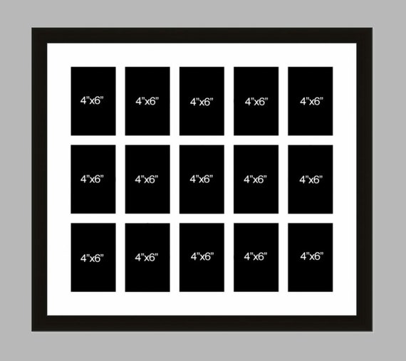 Multi photo picture frame to hold 15 4x6 photos in Etsy