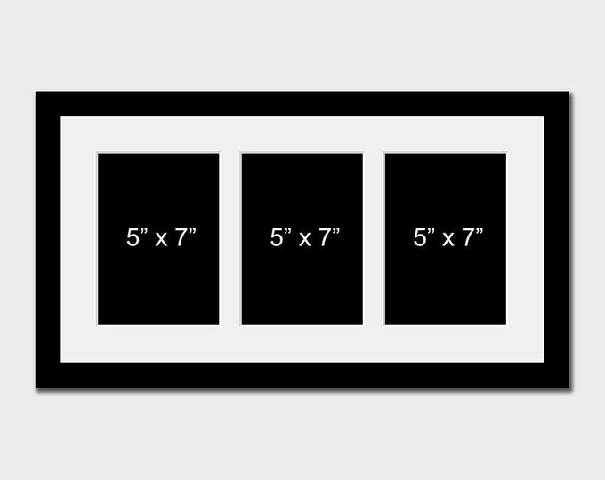 Multi Photo Picture Frame Holds 3 5x7 Photos in Etsy UK