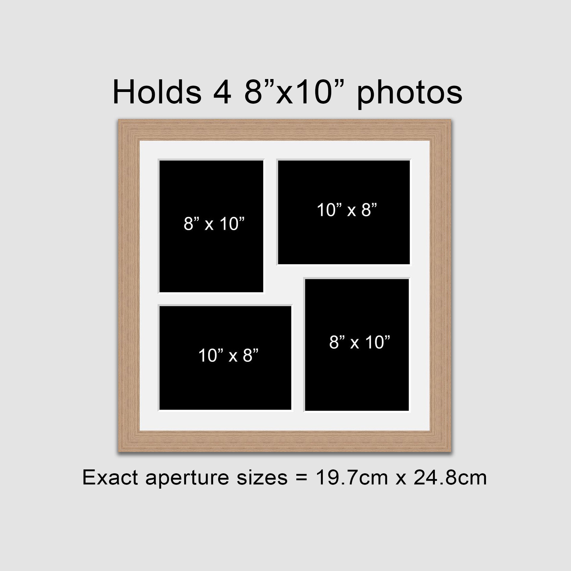 10 x 8 Multi Photo Frame Holds 4 8 x Etsy Nederland