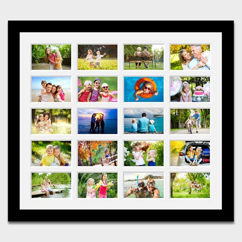 Large Multi Photo Frame Holds 20 6x4 Photos in a Etsy